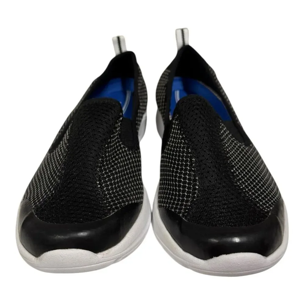 Easy Spirit e360 Quash Women's Black White Slip-on Sneakers 6